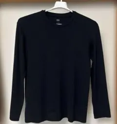 【UNIQLO 】メンズ　ブラック 長袖カットソー Lサイズ