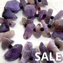xg944/SALE！天然石◇パープルアゲート 1連