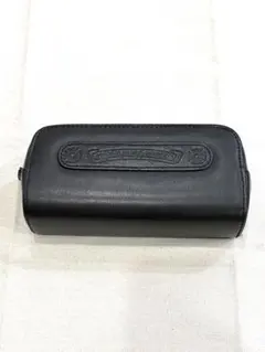 クロムハーツ メガネケース ブラック ファスナー部品破損 訳あり