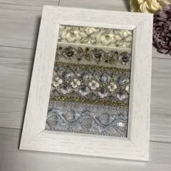 SLW2 インド刺繍　インテリア　写真立て　フォトフレーム　ハンドメイド