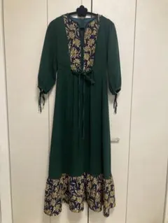 【新品】　LILY BROWN ジャガードスイッチングワンピース