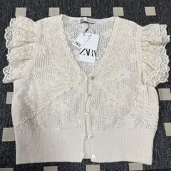 ZARA レース　カーディガン