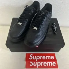 supreme nike air force 1 black 27.5