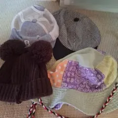 キッズ帽子4点セット