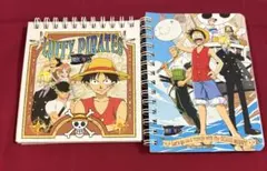 ワンピース リングノート 2冊セット ルフィ 海賊団　メモ帳　平成レトロ