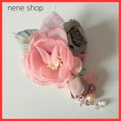 くすみピンク 花 フラワーコサージュ ブローチ 卒業式 入学式 フォーマル
