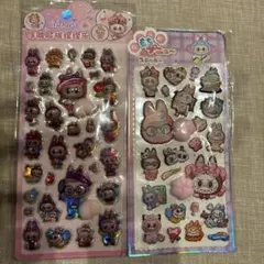 ラブブ　肉球シールとおしりシール２枚セット