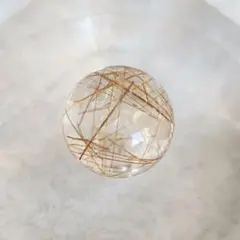 虹入り ルチル クォーツ 粒売り 10mm 254b