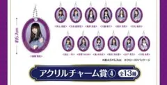 乃木坂46 一番くじ アクリルチャーム白石麻衣等