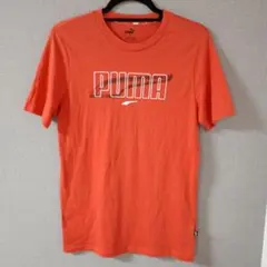 PUMA プーマ オレンジ Tシャツ 米国サイズS 日本サイズM