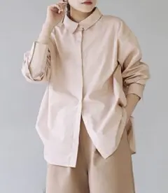 ベーシックシャツ<シェルピンクM>のサムネイル