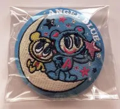 新品 ナルミヤキャラクターズ 刺繍缶バッジ ビスケット エンジェルブルー ①