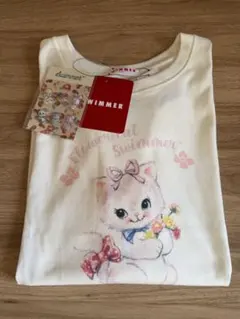 新品　シール付き SWIMMERスイマー オフホワイト プリントTシャツのサムネイル