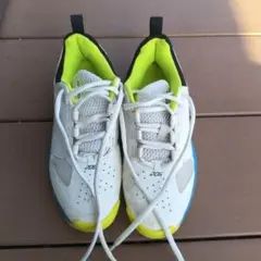 YONEX テニスシューズ ホワイト/ブルー/イエロー