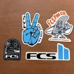 FCS サーフィン用ステッカー 4枚セット セットでお得