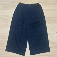 ダークグリーン　ワイドパンツ ウエスト69-77