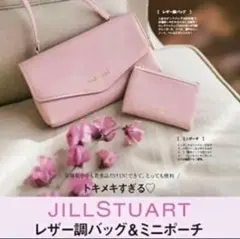 ゼクシィ付録 JILLSTUART レザー調バッグ＆ミニポーチ 2点セットのサムネイル