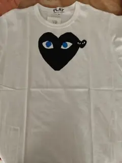 CDG PLAY ブラックハート 青目 T シャツ ホワイトM
