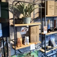 新品 ウォールシェルフ 3段 棚 ミリタリー インダストリアル