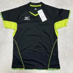 【未使用】ミズノ 卓球 ゲームシャツ S ブラック JTTA 公認ウェア