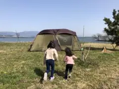 【使用2回】ロゴス 2ルームテント グランドシート付き LOGOS/ロゴス Tradcanvas PANELドゥーブルXLセット-BB 2ルーム