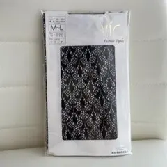 福助 VIO Fashion Tights ブラックレース M-Lのサムネイル