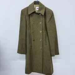 DKNY ウールコート　サイズS カーキ　ま12