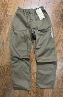 新品タグ付き 無印良品 ルーズフィットパンツ キッズ ダークグリーン140