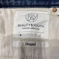 BEAUTY & YOUTH ダメージデニムパンツ