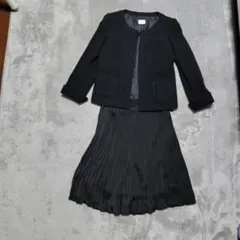 ELLE ブラック ジャケット スカート セット