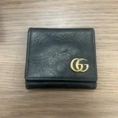 【NGT】GUCCI グッチ コインケース GGロゴ ブラック 箱・保存袋付き