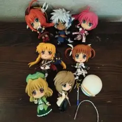 美少女フィギュア　リリカルなのは　 7体セット　小物付き