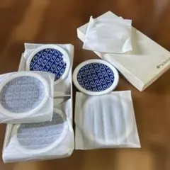 香蘭社　青い模様の陶器製5枚セット