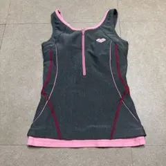 Arena アリーナ　競泳水着　スポーツ用　レディース　トップス　グレー　ピンク