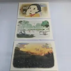 アニメージュ　1991年8月号第2ふろく　『おもひでぽろぽろ』　はがき3枚セット