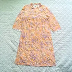 70s-80s vintageレトロ 花柄レースワンピース アーカイブ