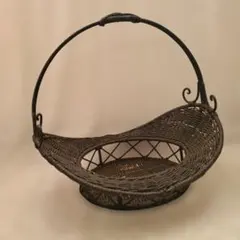 レトロアイアン手提げカゴ