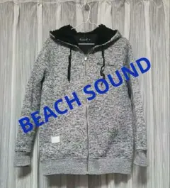 BEACH SOUND フード付きパーカー グレー メンズM