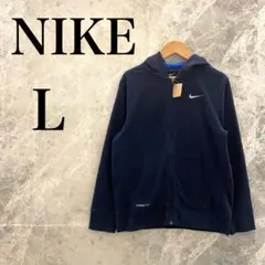 【極美品】NIKE アウター トップス L ネイビー 紺 ロゴ入り メンズ