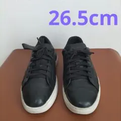 Clarks ブラック レザースニーカー 26.5cm