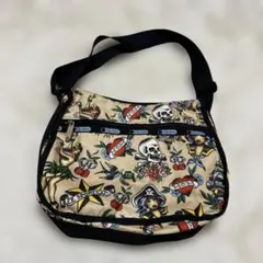 【ハワイ限定】【美品】LeSportsac レスポ　ショルダーバッグ　タトゥー柄