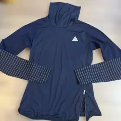 ルコック ゴルフ golf 日焼け ネイビー ロゴ ボーダー ストレッチ