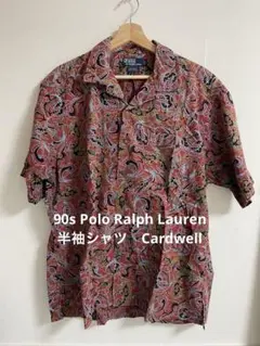 90s Ralph Lauren 古着　半袖シャツ　Cardwell