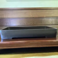 盆栽鉢　水庄園　白釉外縁長方　26J−11 盆栽鉢 水庄園 白釉外縁長方 26J−11 - メルカリ
