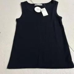 Lugnoncure リブクルーネックタンクトップ ブラックのサムネイル