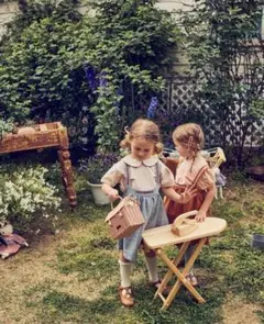 pour enfant　刺繍入りジャンパースカート