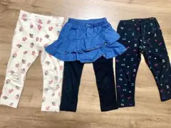 女の子　ボトムス　レギンス　100cm まとめ売り　パンツ　スカート　保育園着