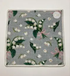 フェイラーハンカチ ピュールミュゲ シルバー灰色グレー鈴蘭スズランお花フラワー