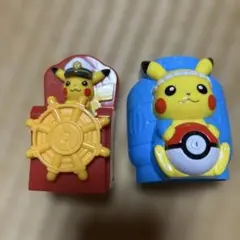 ピカチュウ フィギュア 2体セット　水鉄砲　　お風呂で遊べる