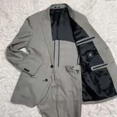 スーツセレクト　セットアップ　グレー　チェック　背抜き　y5 M 4S